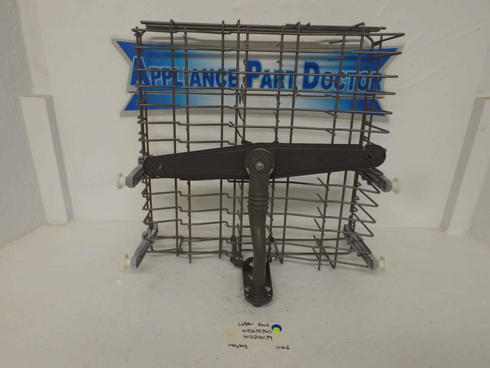 Maytag Dishwasher W10635350 W10240139 Upper Rack Used Maytag Dishwasher W10635350 W10240139 Upper Rack Used